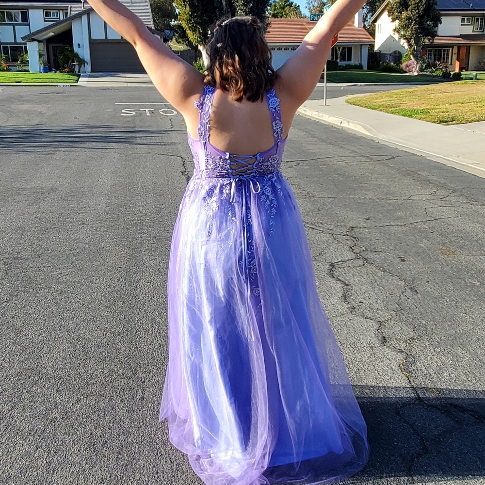 Elegant Purple Gown